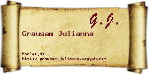 Grausam Julianna névjegykártya